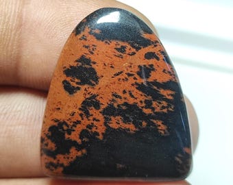 MAHOGANY OBSIDIAN Gemstone, 100% Natural Mahogany Obsidian Cabochon Loose Gemstone, Use For Making Jewelry, CTS, 33.35 Size 29X26X6MM