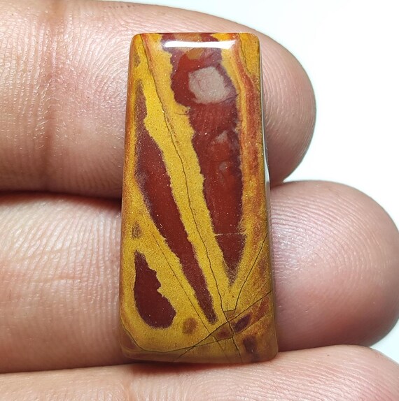 Natural Noreena Jasper Gemstone, Noreena Jasper Cabochon, Noreena Jasper Jewelry Stone, Noreena Jasper Pendant, CTS, 20.40 Size, 28X14X5MM