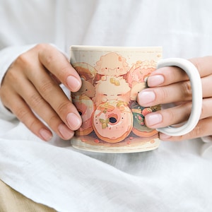 Cute Little Monsters Hiding in Donuts