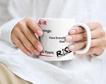 FEAR Bedeutung Leben Lessons Zitat Keramiktasse | Inspirierender Humor des Lebens