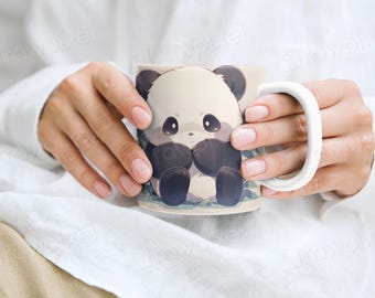 Panda Wortspiel Kaffeebecher | Verspieltes Keramik 11oz