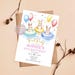 Bunny Pool Party Invitation: Tropical Summer Birthday (digital Download ...