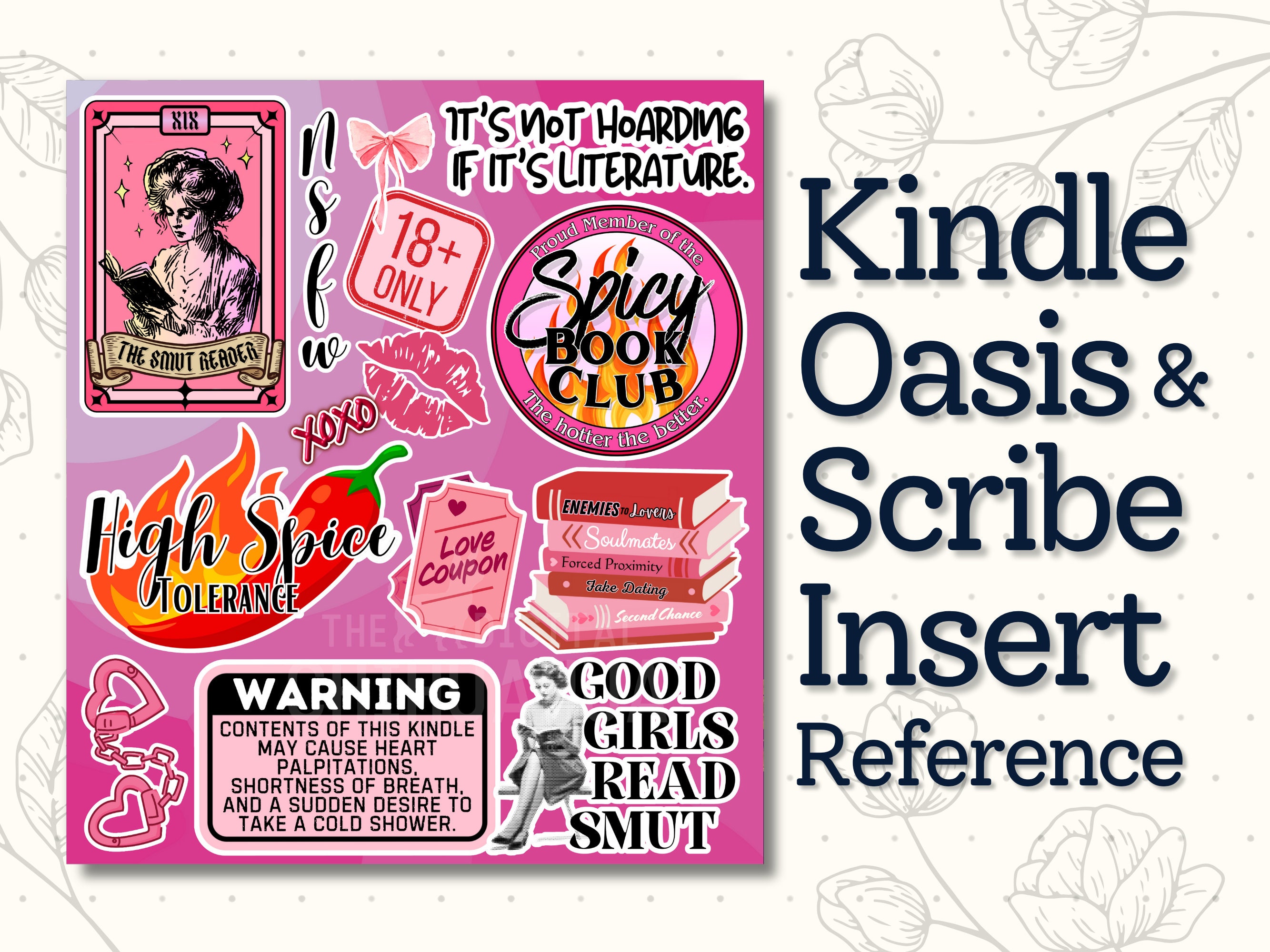 Smut Kindle Case Insert Printable for Kindle Paperwhite Basic Oasis ...