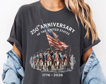Comfort Colors© America 250th Anniversary Revolutionary War Soldiers Shirt