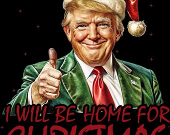 Trump 2024 Christmas PNG, Republican Digital File