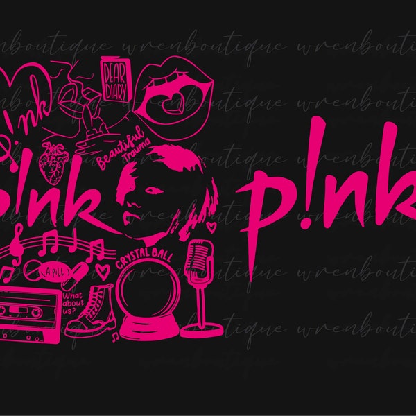 Bundle P!nk Summer Carnival Svg, SVG, Summer Carnival 2023 Tour 300Dpi Digital, Gift For Fans, Pink Singer Download Instant Download