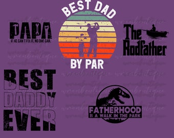 Papa Fathers Day Svg,Gift For Dad, Best Daddy Ever Png,Father's Day Design,Dad PNG Bundle, Fatherhood  Png,Gift For Him