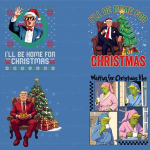Bundle Christmas Trump 24 Png, Trump 2024 Png, President Trump Png, Republican Png, Republican Gifts Support Trump Png, Christmas Tree Png