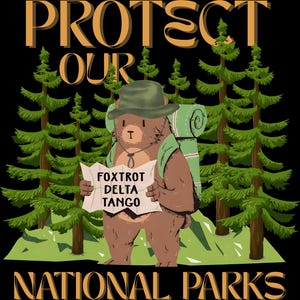 Foxtrot Delta Tango PNG, Anti-Trump Png, Not Subtle Anti-Trump Png, Resist & Persist Republican Design Png, Protect Our Park Png