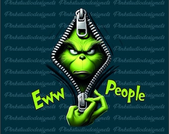 Ewww People Greench Christmas PNG (Digital Download)
