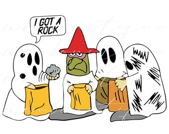 I Got A Rock Digital File Great Pumpkin Ghost Halloween SVG, Peanuts Halloween SVG,