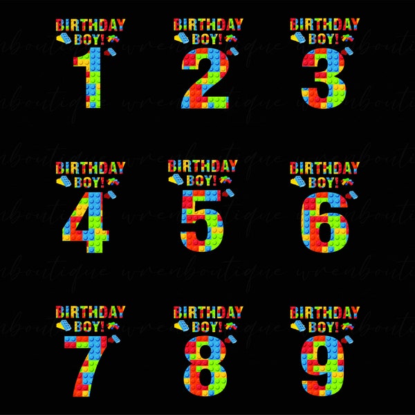 Age Birthday Boy Brick Png,Master Builder Png,Building Bricks Block Nerd Kid Png,Toddler Boy Birthday Gift Pngt,Birthday Party Kids