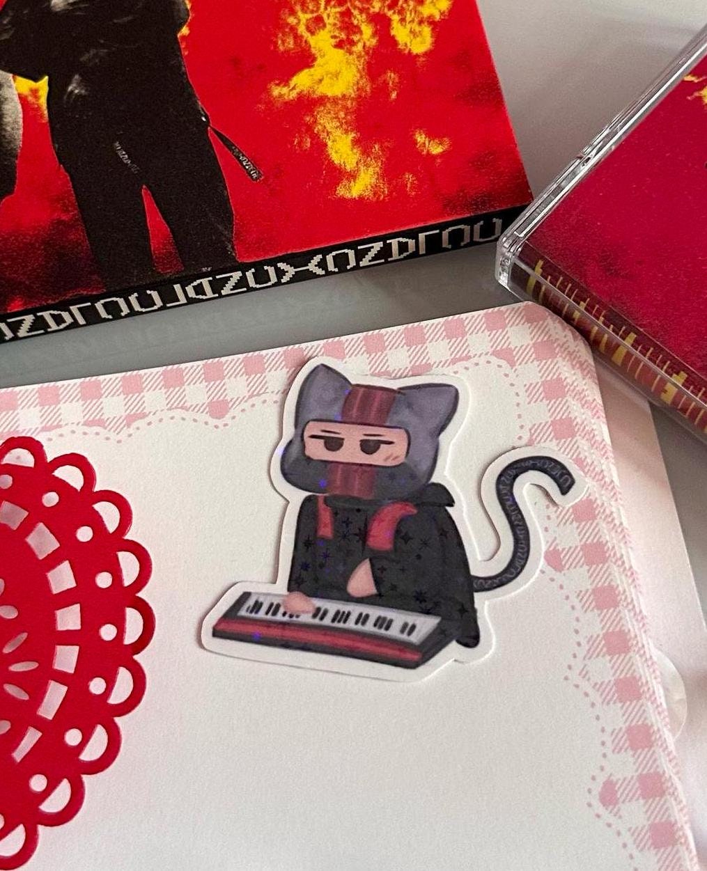 Twenty One Pilots Clancy synth cat sticker!