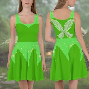 Tinkerbell Fairy Dress for women costume adult running outfit Disney bounding neverland pixie dust peter pan matching cosplay ideas