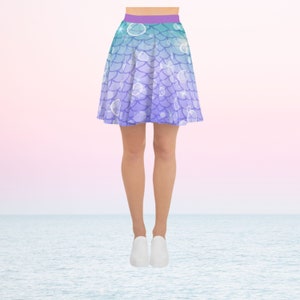 Women&#39;s Mermaid Running Skirt The little mermaid Ariel skirt dress outfit cosplay costume