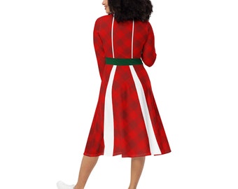 minnie mouse christmas dress for adults Christmas Midi Dress All Over, Christmas Woman Dress, Christmas Costume  Outfit, Teacher Funny Christmas Dress, Minnie Mouse Christmas Dress