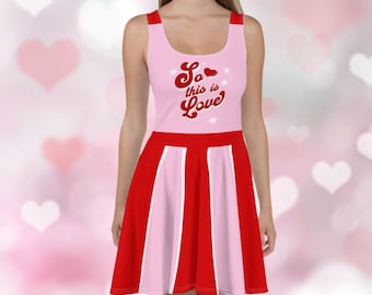 Womens Valentines Day Dress Disney Inspired Cinderella Dress Valentine's day outfit So this is love