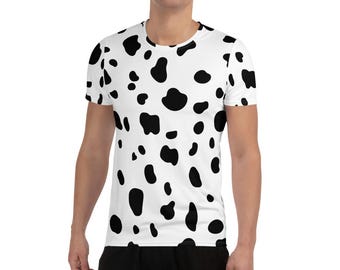 Dalmatian Men's athletic t-shirt run Disney costume 101 Dalmatians cosplay dog spots adult active wear running shirt