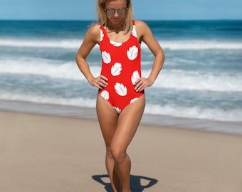 Womens Lilo and Stitch swimsuit Disney One-Piece Swmwear cosplay red Aulani Hawaii
