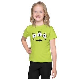 Toy Story Pizza Planet Alien kids shirt Disney cosplay costume tshirt child Little green men