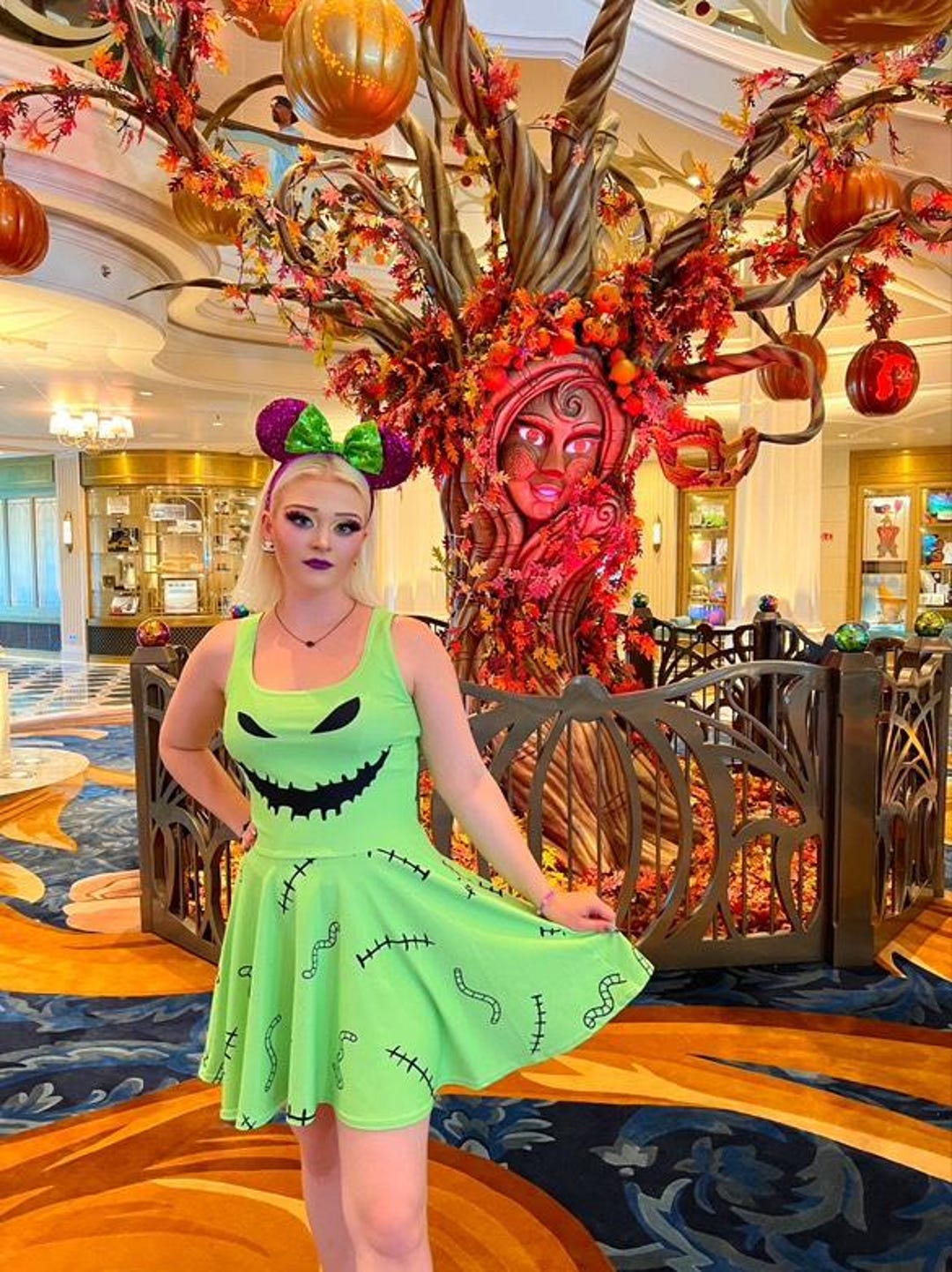Oogie Boogie Dress Disney Womens Halloween Costume Nightmare