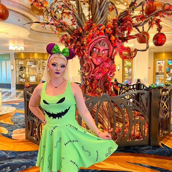 Oogie Boogie-jurk Disney-vrouwen Halloween-kostuum nachtmerrie voor kerst ren Disney-begrenzing