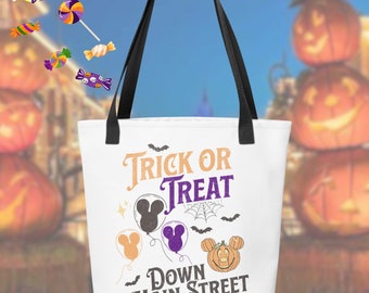 Bolsa de truco o trato de Halloween de Disney Bolsa de asas Truco o trato en la calle principal