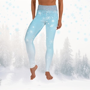 Frozen Beauty Crossover leggings with pockets 