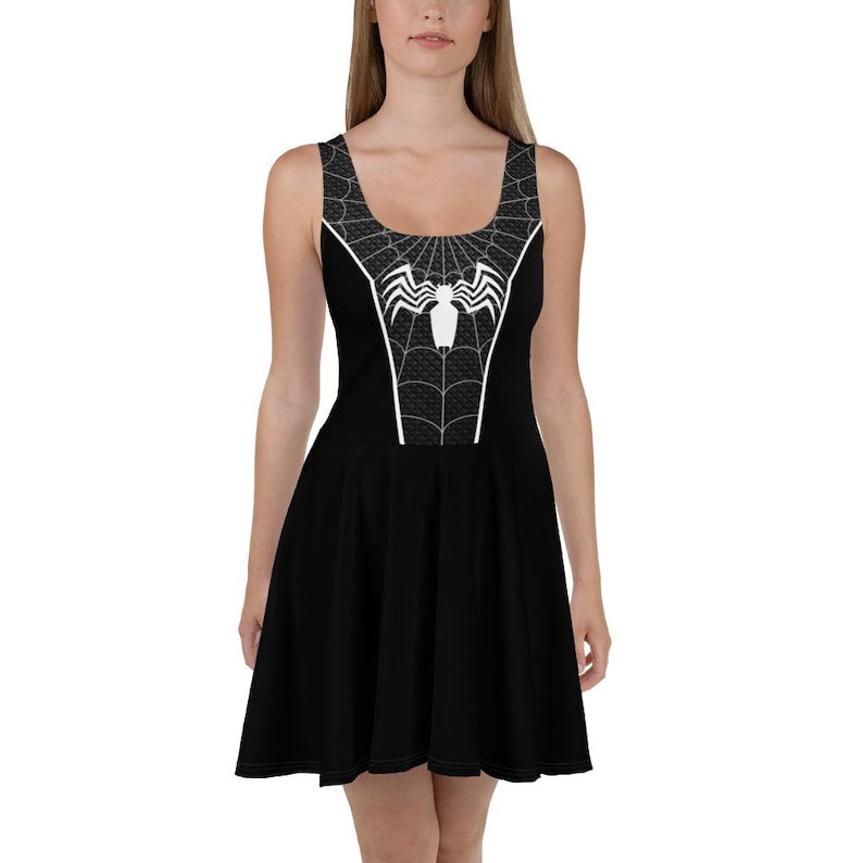 Venom Spider Man Dress Womens cosplay costume Symbiote running dress
