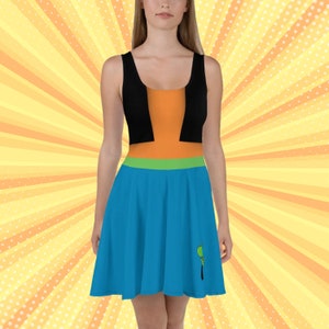 Womens Disney Dress Goofy Dress Disney Bounding Cosplay Costume running dress goofy challenge marathon