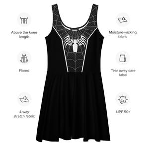 Venom Spider Man Dress Womens cosplay costume Symbiote running dress