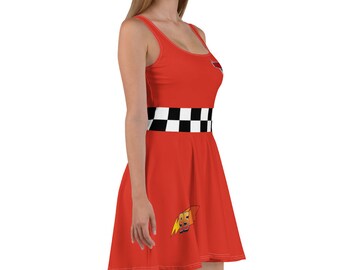 早い者勝ち!Disney the dress shop cars ワンピース Women's Disney Dress Cars Lightning Mcqueen Running Dress