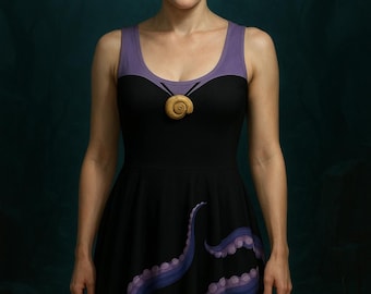 Ursula Disney Villian dress womens Disney Bounding Costume Halloween cosplay adult Sea Witch Ariel Little Mermaid