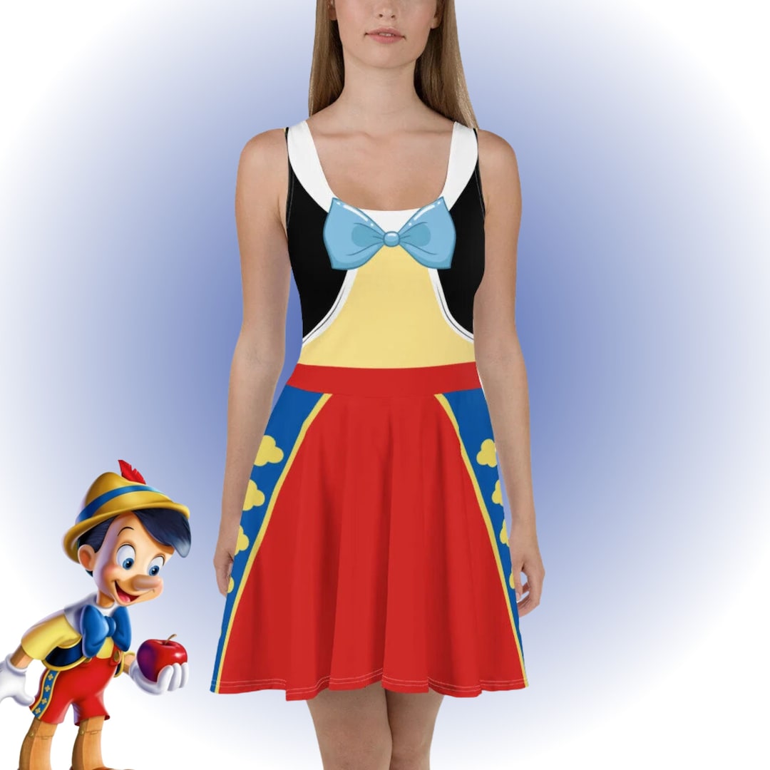 Pinocchio Womens Disney Dress Costume Run Disney Bounding Adult Cosplay pinocchio-womens-disney-dress-costume-run-disney-bounding-adult-cosplay