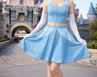 Cinderella Skirt Womens Disney Princess running skirt costume Disney run cosplay