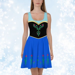 Anna Dress womens Frozen Disney bounding cosplay run Disney princess adult Halloween costume