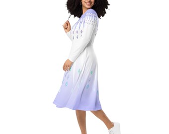 long sleeve elsa dress Elsa Costume, Sparkly Fashion Elsa, Frozen Disney Princess, Disney Costume Inspired, Frozen Elsa Costume Adult Elsa Cosplay Coronation Dress