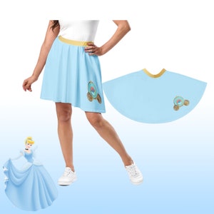 Womens Disney Cinderella Princess Skirt running skirt outfit Cosplay dress