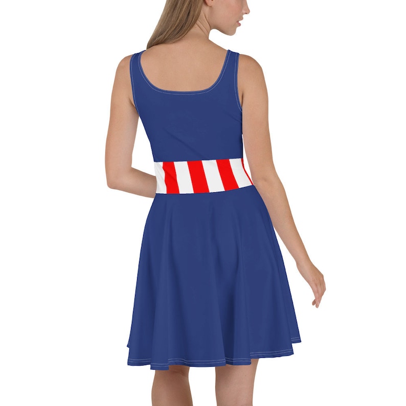 Womens America Captain Dress Cosplay Disney Bounding
