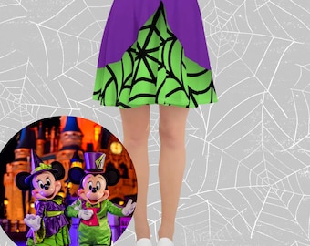 Womens Minnies Mouse Halloween Skirt Mickeys not so scary Halloween party cosplay costume Disney Minnie Mouse