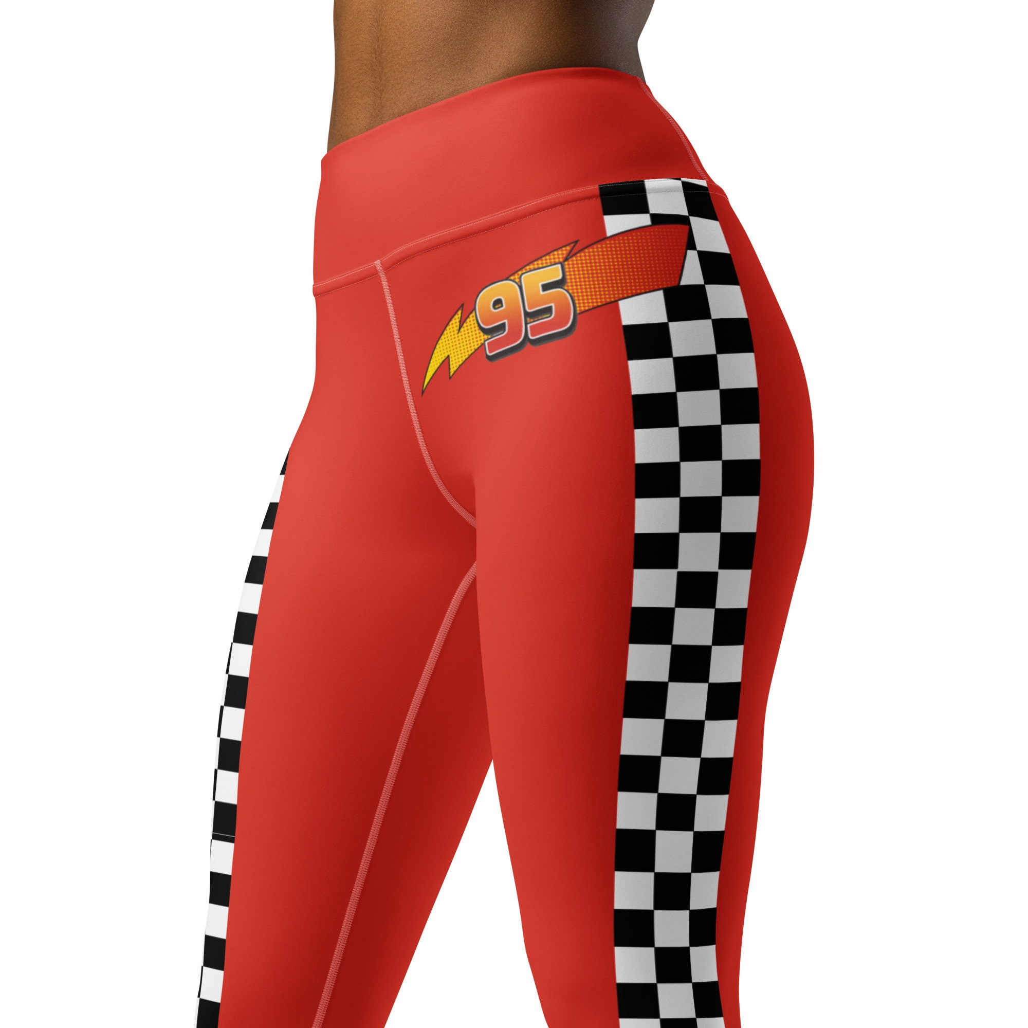 Lightning McQueen Cars Disney Leggings, Gift For Her sold by Avid