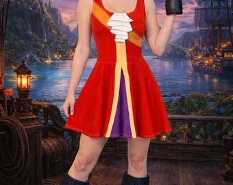 Captain Hook Dress costume womens Disney cosplay Peter Pan run Disney costume bounding cruise pirate outfit
