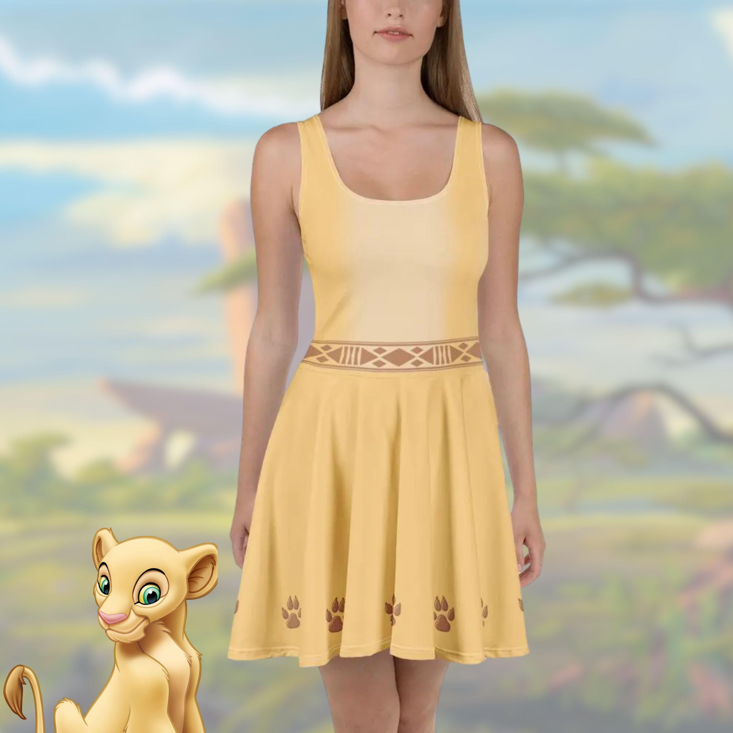 Nala Lion King Dress Womens cosplay costume lion run Disney dress Animal Kingdom outfit adult