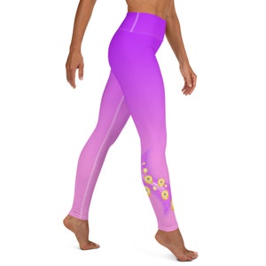 Leggings Raiponce Tangled Disney Princess run Disney vêtements de sport en cours d&#39;exécution tenue de cosplay haut assorti