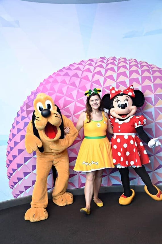 Pluto Disney Dress Womens Costume Disney Bounding Outfit Adult Run Disney  Costume Dog Mickey - Etsy