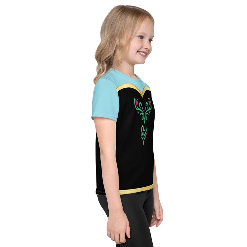 Kids Anna Costume shirt Disney Frozen cosplay child princess tshirt