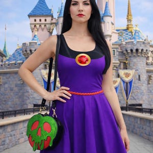 レディース ディズニー 邪悪な女王 ドレス ディズニー 悪役 コスチューム 白雪姫 ランニングドレス ディズニー バウンディング