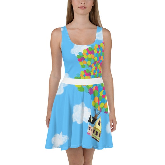 Womens Disney up Balloon House Dress Running Dress Costume Pixar up Inspired Clothes Disney Bounding Etsy