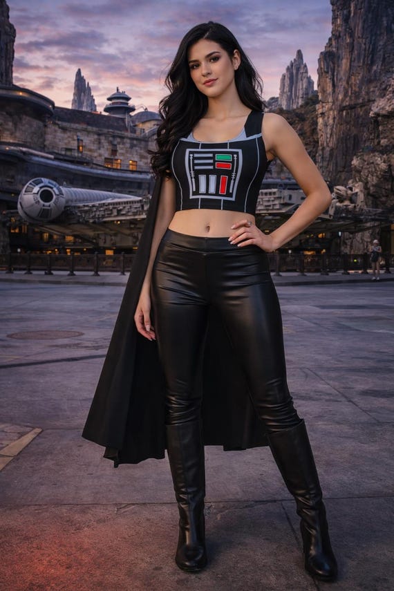 Donna Star Wars Darth Vader Dark Lord Of The Sith Maglietta Con Collo A V 52706258