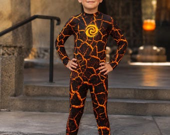 Te Fiti Te Ka Kid's Leggings Lava monster Disney Moana character pants costume child